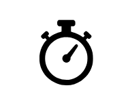 時間経過を表すストップウォッチ