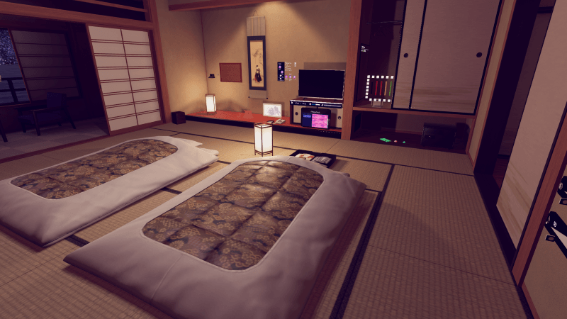 VRChatワールド（旅館の部屋）
