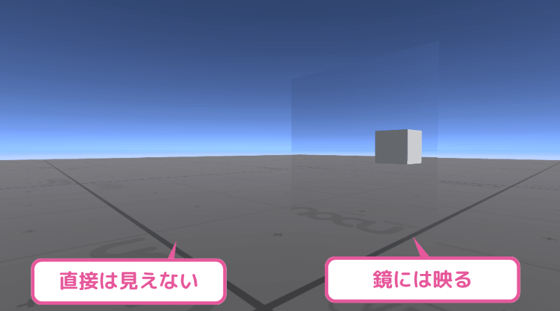 鏡にだけ映るオブジェクト
