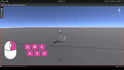 UnityのSceneビューでフライスルーモードで移動する