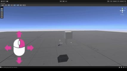 UnityのSceneビューで視点の向きを変える