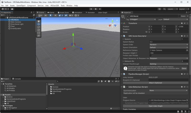 Unityの基本画面